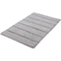 Kleine wolke Badematte "Monrovia", rutschhemmend beschichtet, fußbodenheizungsgeeignet, Badteppich, Uni Farben, gestreift, aus Mikrofaser, waschbar