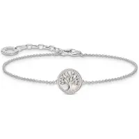 Thomas Sabo A2160-007-21-L19V Damenarmband mit Tree-of-Love Anhänger Silber