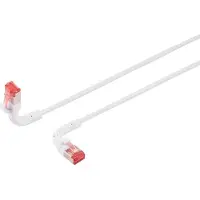Lanview LV-6AFTP-FLEX-ANG-0025W, 0,25 m, Cat6a, U/FTP (STP), RJ-45, RJ-45, Weiß