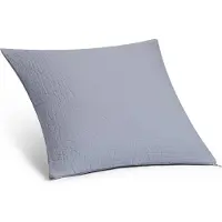 Yumeko Dekokissenbezug Musselin-Baumwolle 50x50 Blau - Eco, Bio & Fairtrade