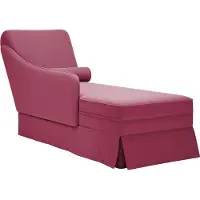 vidaXL Chaiselongue mit Nackenrolle und Rechter Armlehne Weinrot Samt