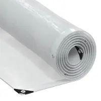 vidaXL Transparente Plane mit Ösen 3x12 m Polyethylen