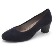 Jana Pumps, Absatz bis 45 mm in blau, Gr. 40