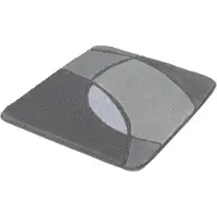 Kleine wolke Badematte "Kent, Badvorleger, Badezimmer Teppich", grau (anthrazit), H:20mm, Polyacryl, Badematten, Badematte, Badteppich, modernes Design, Hoch-Tief Effekt