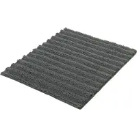 Kleine wolke Badematte "Yara", fußbodenheizungsgeeignet-beidseitig nutzbar, Badteppich, Uni Farben, gestreift, waschbar