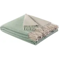 Biederlack Plaid "teal-green", im Doubleface-Look