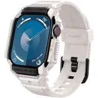 Spigen Rugged Armor Pro, Hülle, Smartwatch, Beige, Apple, Apple Watch 10 (42mm), Thermoplastische Polyurethane (TPU)
