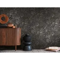 Living Walls Vliestapete "Smart Surfaces Natur-Tapete Mustertapete Floral Natur", leicht glänzend, Vliestapete Dschungel für Schlafzimmer Küche Wohnzimmer Natur Design