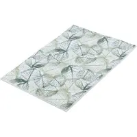 Kleine wolke Badematte "Selva", rutschhemmend beschichtet, fußbodenheizungsgeeignet, Badteppich, bedruckt, Blätter Motiv