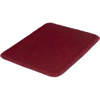 Kleine wolke Badematte "Marco, Badvorleger, Badezimmer Teppich", rot (granat), H:20mm, Polyester, Badematten, Badematte, Badteppich, Uni Farben