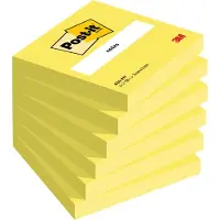 Post-It Notizzettel Neonfarben 6 Blöcke, Neongelb