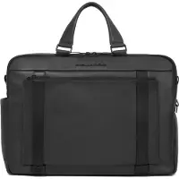 Piquadro Businesstasche David Two Compartment Computer Briefcase Black