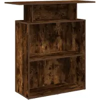 vidaXL Empfangstheke Räuchereiche 100x40x104 cm Holzwerkstoff