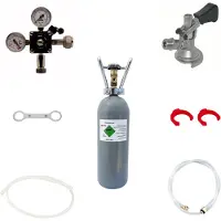 Ich-zapfe Zubehörpaket Pygmy 1- Kombi-Fitting 2 kg Kohlensäureflasche
