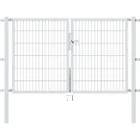 Alberts Zaundoppeltür "Flexo" 200 cm Breite, in versch. Höhen