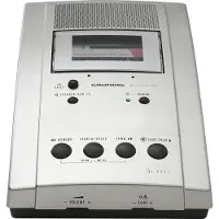 Grundig Steno-Wiedergabegerät St3221, mit Steno-Kassettenlaufwerk, Fußschalter