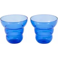 Pols Potten Tumbler Mizu Kiri Dark Blue (Set von 2 Stück)