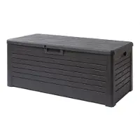 Toomax Xxxl Kissenbox , Anthrazit , Holzoptik , 1 Fächer , 148x60x72 cm , UV-beständig, wetterbeständig, geeignet zum Sitzen , Aufbewahrung & Schutzhüllen,