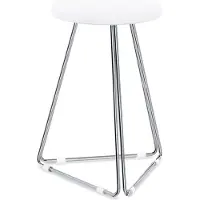 DECOR WALTHER Badezimmerhocker DW 71 Chrom Weiß 39,5 cm