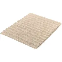 Kleine wolke Badematte "Yara", fußbodenheizungsgeeignet-beidseitig nutzbar, Badteppich, Uni Farben, gestreift, waschbar