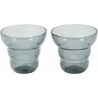 Pols Potten Tumbler Mizu Kiri Light Grey (Set von 2 Stück)