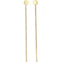 Elli Ohrringe 925 Sterling Silber Plättchen in Gold | Gr.: onesize