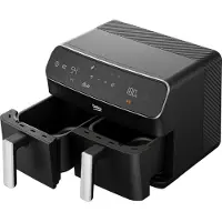 Beko FRL5388B, Heißluftfritteuse, 4,25 l, Doppel, Schwarz, Berührung, Eigenständig