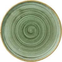 Churchill Livingstone Stonecast Samphire Green Walled Teller flach 26cm