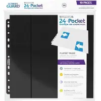 Ultimate Guard Ordner-Einlagen 24-Pocket QuadRow Pages Schwarz 10 Stk
