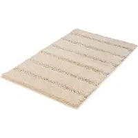 Kleine wolke Badematte "Monrovia", rutschhemmend beschichtet, fußbodenheizungsgeeignet, Badteppich, Uni Farben, gestreift, aus Mikrofaser, waschbar