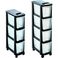 Mondex Schubladen Rollcontainer Turm Wagen Wäschesortierer schmal