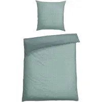 Schiesser Bettwäscheset Lucy | Zweifarbig | Feinbiber | 2-teilig | 100% Baumwolle | Kuschelweich | YKK-Reißverschluss | 135x200 cm + 80x80 cm | Petrol