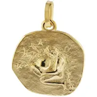 Trendor 08958-02 Sternzeichen-Anhänger Wassermann 585 Gold 16 mm