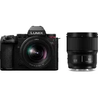 Panasonic Lumix S5II + S 20-60MM F3.5-5.6 + 50mm F1.8, 24,2 MP, 12000 x 8000 Pixel, CMOS, 6K Ultra HD, Touchscreen, Schwarz