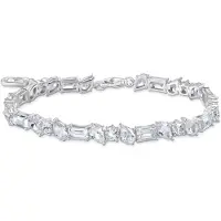 Thomas Sabo A2144-051-14-L19V Damen Tennisarmband mit weißen Steinen Silber