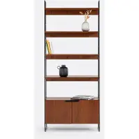 La redoute interieurs Regal Watford, Stahl Und Nussbaumfurnier, Höhe 190 Cm