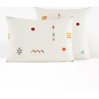 La redoute interieurs Kissenbezug Imani, Vintage Cotton, Bestickt