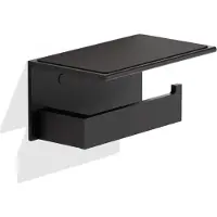 DECOR WALTHER Toilettenpapierhalter Contract Black Matt