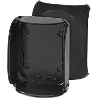 Hensel Box IP66/IP67 255x205x112mm ohne Prägung und Anschlüsse, schwarzes Polycarbonat KF2500 C