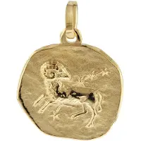 Trendor 08725-04 Sternzeichen-Anhänger Widder 333 Gold 16 mm