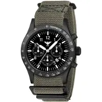 KHS PLABSSC.DFSGO Herrenuhr Platoon Solar Chronograph Grau/Schwarz