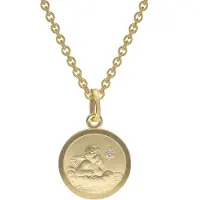 Trendor 73600 Engel-Anhänger mit Diamant Gold 333 (8 Karat) für Kinder