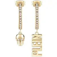 Philipp Plein PJ1AA03EU Damen-Ohrringe Lettering Goldfarben