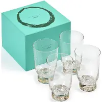 Serax Feast by Ottolenghi glas 330 ml Stripes Gold 4 stuks (B0821301-4)