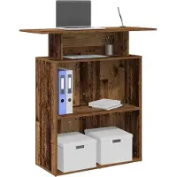 vidaXL Empfangstheke Altholz-Optik 100x40x104 cm Holzwerkstoff