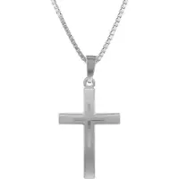 Trendor 79602 Kreuz mit Kinder-Halskette Silber 925