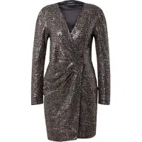 Scotch & Soda Damen Kleider Mini Dress In Mixed Sequins - Zilver - Größe 34