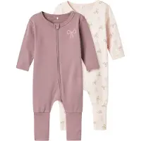 Name it Schlafanzug - Noos - 2er-Pack - NbfNightsuit - Kaum Pink - - 3 Jahre (98) - Schlafanzüge