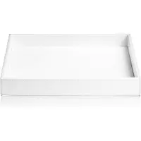 DECOR WALTHER Seifenschale Brownie TAB Rechteck Weiß