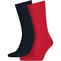 Tommy Hilfiger 2er-Set hohe Herrensocken 371111 Dunkelblau